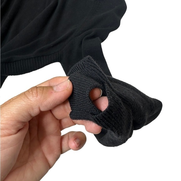 Lululemon Sit in Lotus Merino wool black ribbed crewneck sweater - Picture 7 of 8